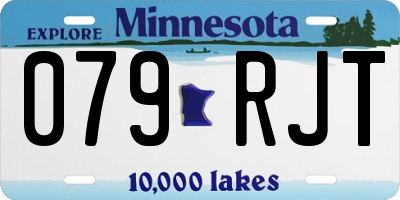 MN license plate 079RJT