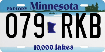 MN license plate 079RKB