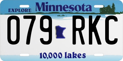 MN license plate 079RKC