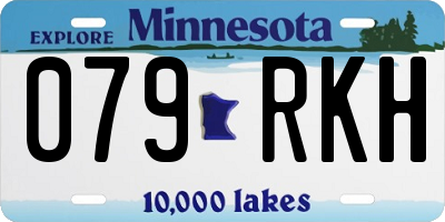 MN license plate 079RKH