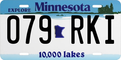 MN license plate 079RKI