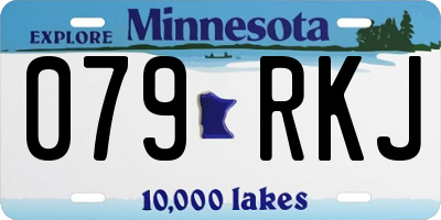 MN license plate 079RKJ