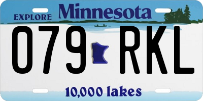 MN license plate 079RKL