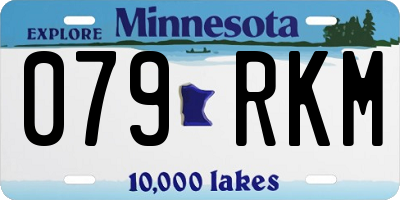 MN license plate 079RKM
