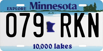 MN license plate 079RKN