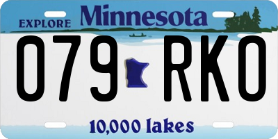 MN license plate 079RKO