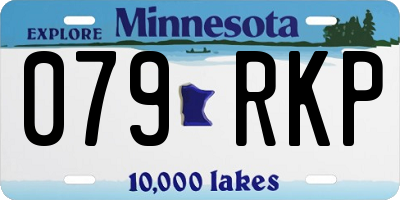 MN license plate 079RKP