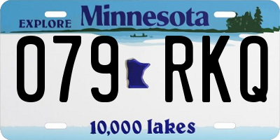 MN license plate 079RKQ