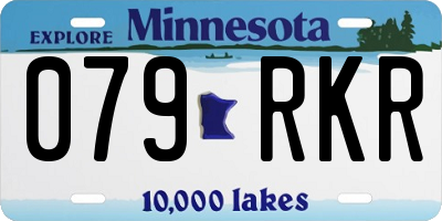 MN license plate 079RKR