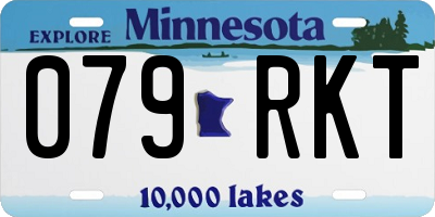 MN license plate 079RKT