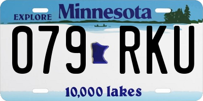 MN license plate 079RKU