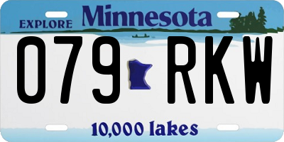 MN license plate 079RKW