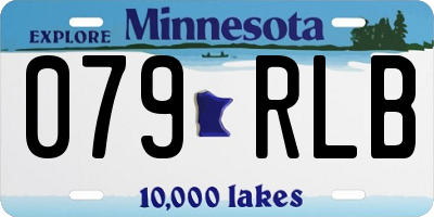 MN license plate 079RLB