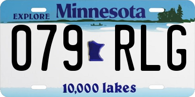 MN license plate 079RLG