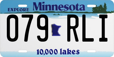 MN license plate 079RLI