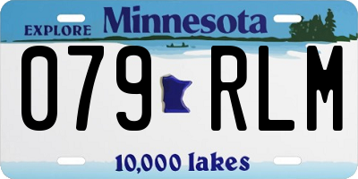 MN license plate 079RLM
