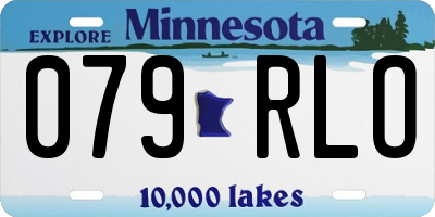 MN license plate 079RLO