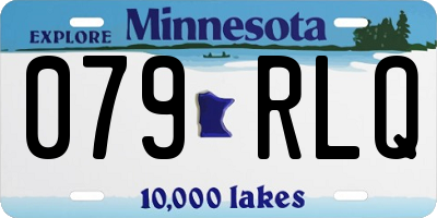 MN license plate 079RLQ