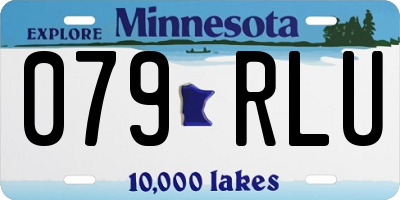 MN license plate 079RLU