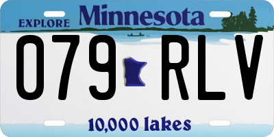 MN license plate 079RLV