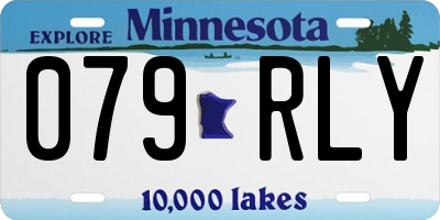 MN license plate 079RLY