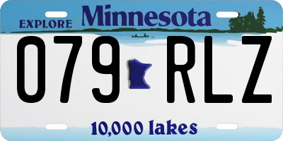 MN license plate 079RLZ