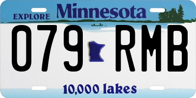 MN license plate 079RMB