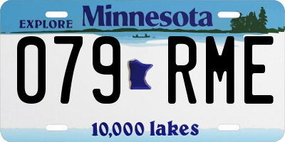 MN license plate 079RME
