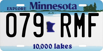 MN license plate 079RMF