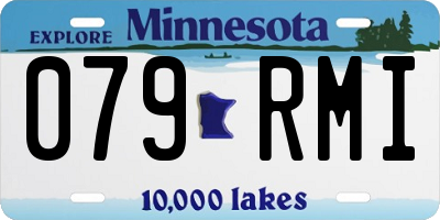 MN license plate 079RMI