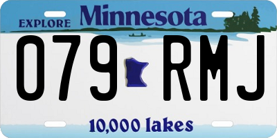 MN license plate 079RMJ