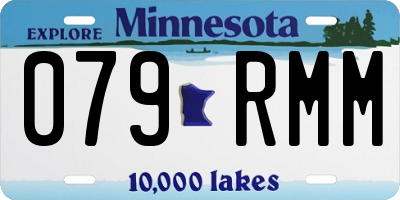 MN license plate 079RMM