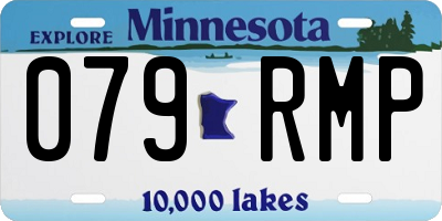 MN license plate 079RMP