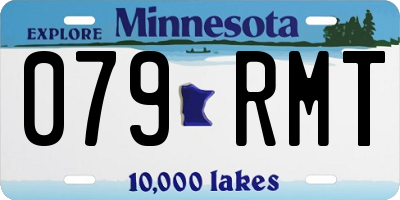 MN license plate 079RMT