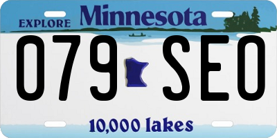 MN license plate 079SEO