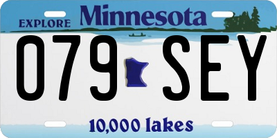 MN license plate 079SEY