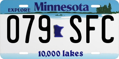 MN license plate 079SFC