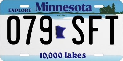 MN license plate 079SFT