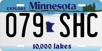 MN license plate 079SHC
