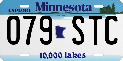 MN license plate 079STC