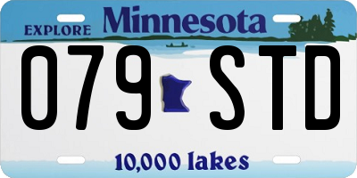 MN license plate 079STD
