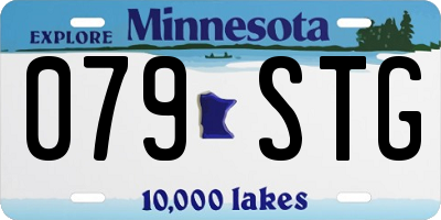 MN license plate 079STG
