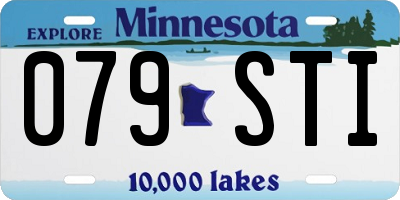 MN license plate 079STI