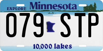 MN license plate 079STP