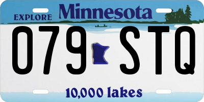 MN license plate 079STQ