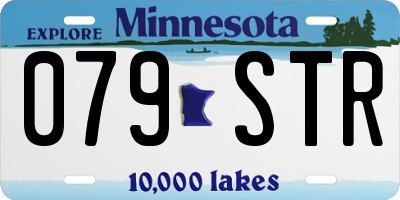 MN license plate 079STR