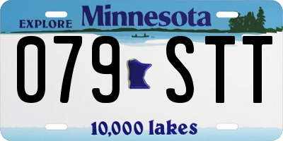MN license plate 079STT