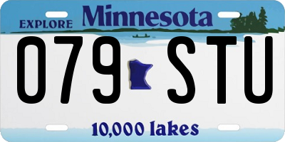 MN license plate 079STU