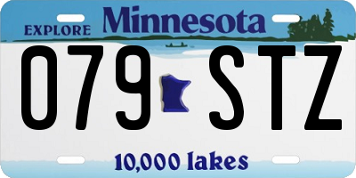 MN license plate 079STZ