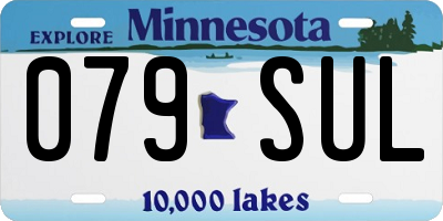 MN license plate 079SUL